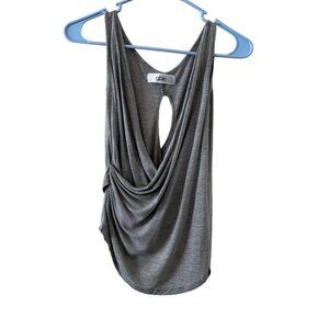 Able Grey Draped Top